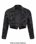 De La Creme - Womens Open Front Bolero Shrug Ladies Tribal Printed