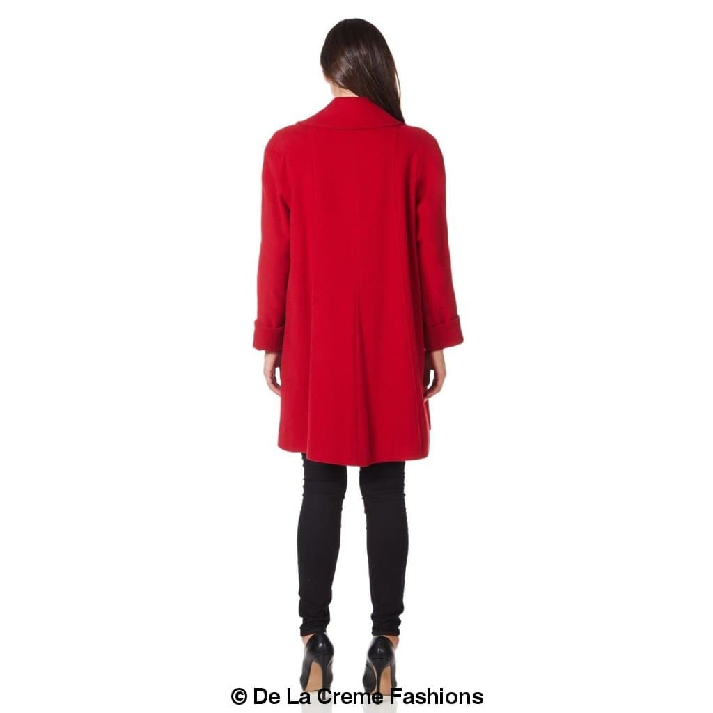 Wool and Cashmere Blend Swing Coat (1711)