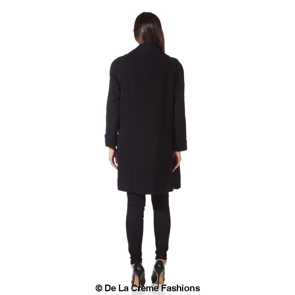 Wool and Cashmere Blend Swing Coat (1711)