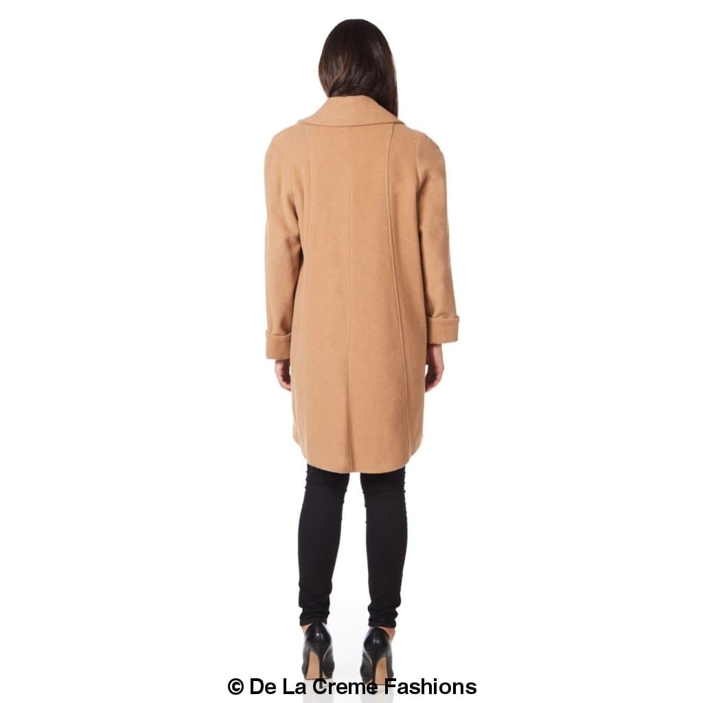 Wool and Cashmere Blend Swing Coat (1711)